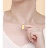 It's Enough with You, Yellow-gold Pendant Necklace, Collarbone Chain Cover Chain, 520 Gift for Girlfriend.