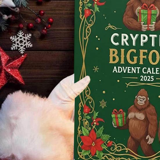 Christmas Savage Advent Calendar Cartoon Wild Man Figurine Xmas Countdown Calendar Home Office Desktop Ornament