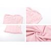 Zomer Roze Gaas Ruches Corset Top voor Dames Strapless Crop