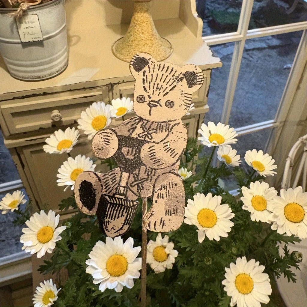 1Pc Outdoor Iron Old Animal Flower Vase, Used for Outdoor Garden Patio Background Wall Home Decoration Ornaments