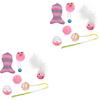 12 Pcs Cat Toy Cat Teaser Christmas Cloth