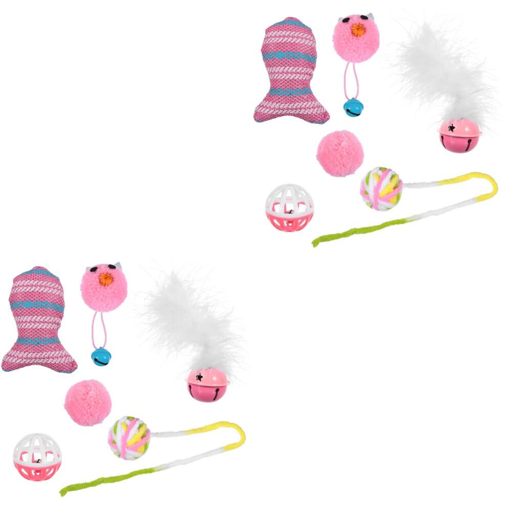 12 Pcs Cat Toy Cat Teaser Christmas Cloth