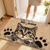 Funny Cat 3D Hole Carpet Welcome Floor Mat Cartoon Animal Rug for Home Entrance Decoration Door Mat Welcome Mat Kitchen Mat