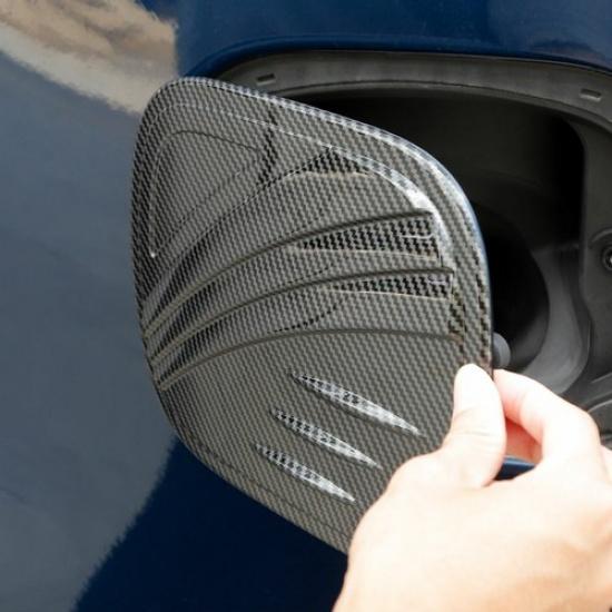 Fuel Filler Door Tank Cover Gas Cap Decor Trim Carbon Fiber For Dodge RAM 18+