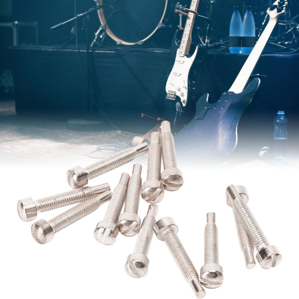 12Pcs Guitar Neck Mounting Screws Pickup Accessories Bass Parts Hardware