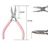 "Handmade Pink Needle-Nose Pliers: Multi-Function Jewelry Tool for Beading and Winding"