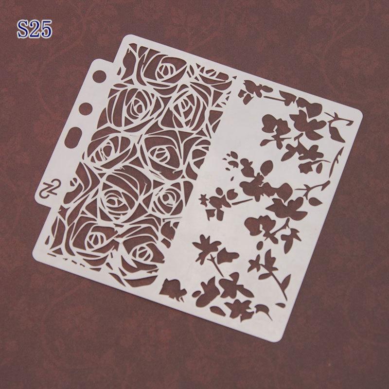 Creative Aperture Stencil: Multifunctional Mask for Spraying and Decoration for Drawing Decorating Coffee and Cakes