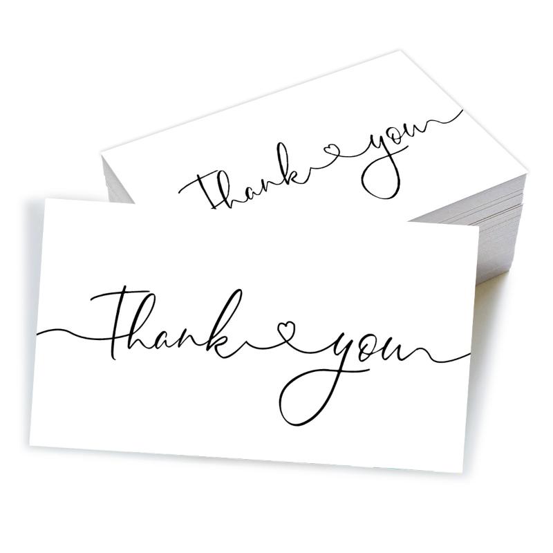 50 ks Děkovných karet pro podnikání Design třešní a růžové mašle Oslavní pozvánky Kartičky k balení dárků na párty