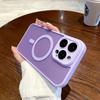 Magnetic Frosted Semi Transparent Hard Phone Case With Lens Protection For Apple Iphone