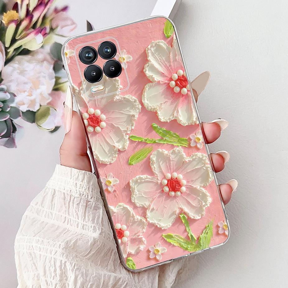 Cute Cat Fashion Painted Cover For Realme 8 Case Cover For Realme 8 Pro Soft Silicone Phone Case For Realme8 5G Realme 8i Bumper
