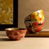 Creative Retro Pastoral Style Ceramic Bowl Hand-painted Flower Household Breakfast Bowl Soup Bowl Underglaze Color Chinese Tableware Jingdezhen