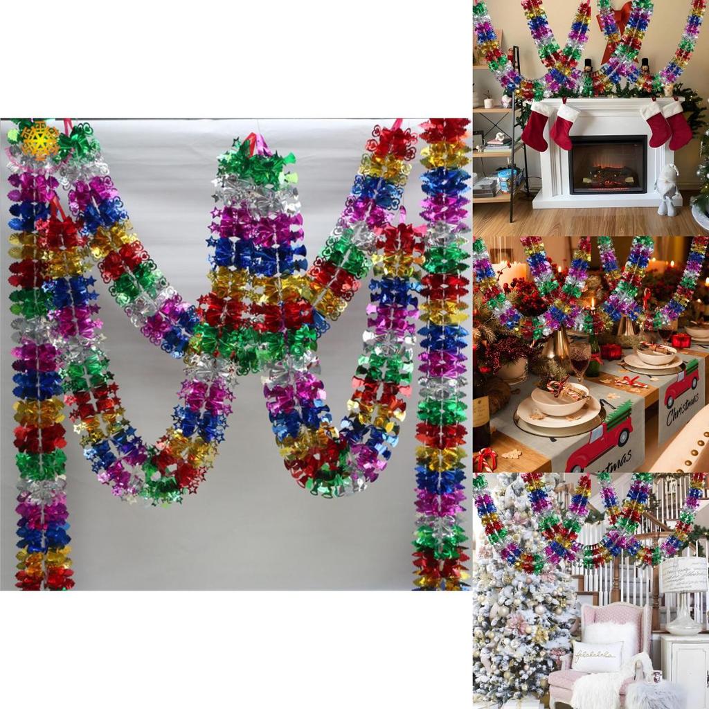 Beautiful Multicolor Christmas Hanging Decor Streamers For Weddings And Celebrations