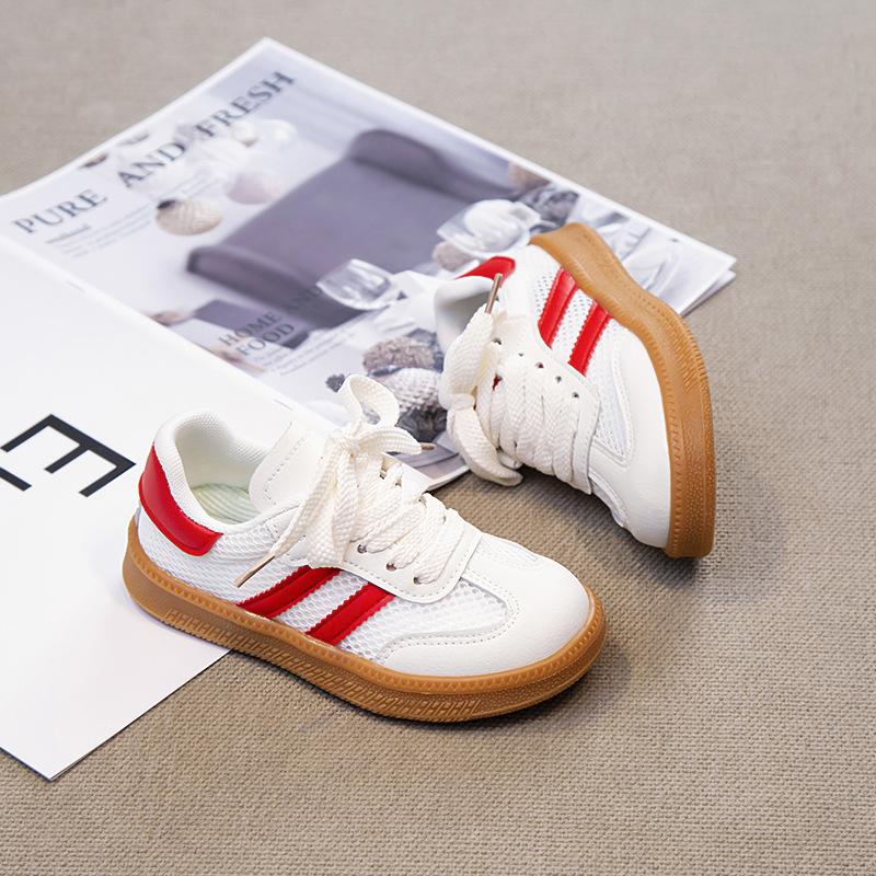 

Little white shoes women s mesh breathable casual moral training shoes 2025 autumn new flat classic versatile 26