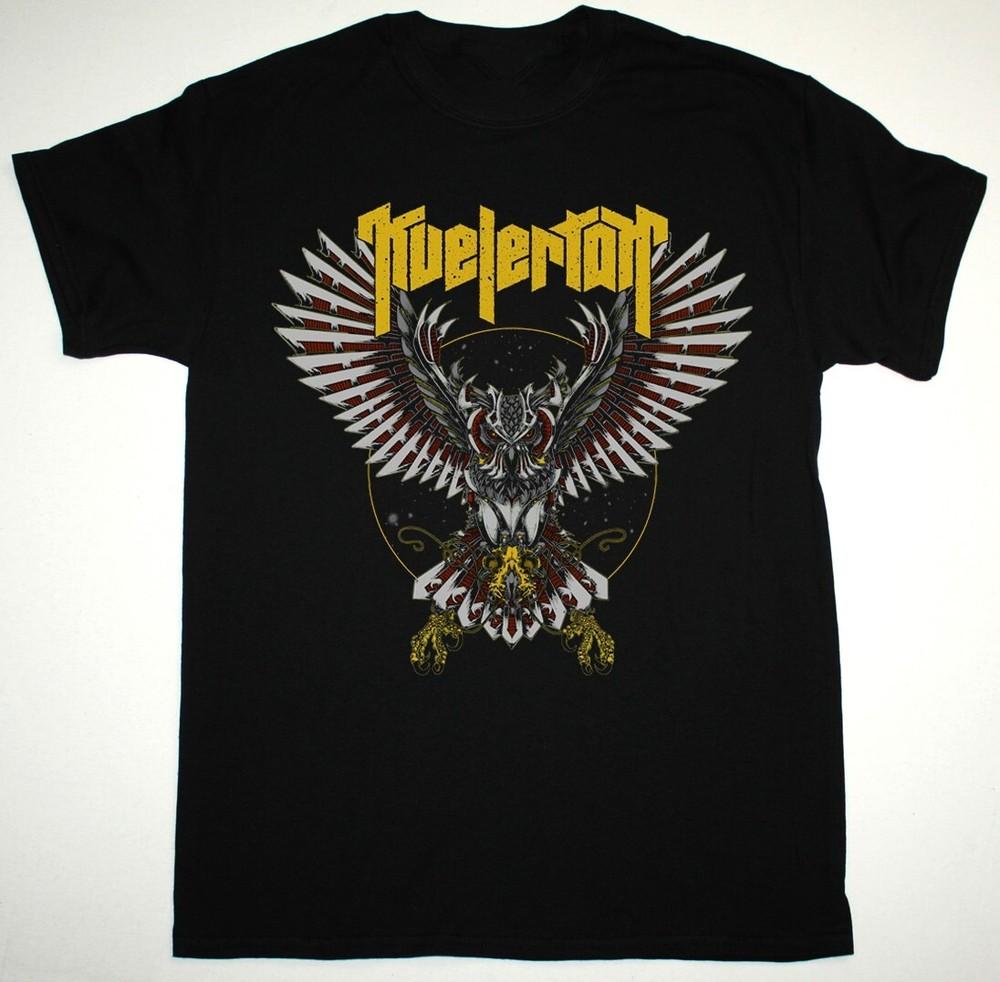 Vtg KVELERTAK Band ROBOT OWL Cotton Black All Size Shirt For Men BT374 Unisex T-Shirt XXXXL