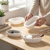 Striped Storage Bowl Mold Pleated Flower Pot Mold Castings Resin Mold  Handicraft