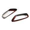For BMW 5 Series G30 G38 2018-2021 Stainless Steel Car Rear Exhaust Muffler Pipe Cover Trim Tail Throat Frame Black