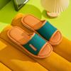 Unisex Linen Indoor Home Slippers Non Slip Soft Sole Breathable Quiet Slides