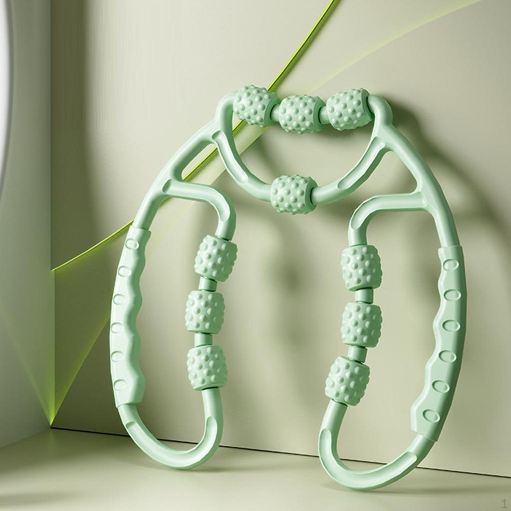 Deep Tissue Leg Massage Roller with Circular Clamp for Athletes