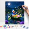 Disney Digital Oil Painting Art Kit Donald Duck Moonlight Lotus Pond Handmade Coloring Painting Home Decor