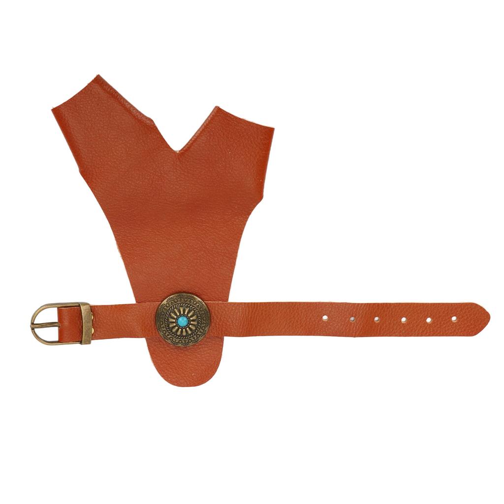 Archery Hand Guard PU Leather   Strap Vintage Rivet Decoration Hand Protector Glove