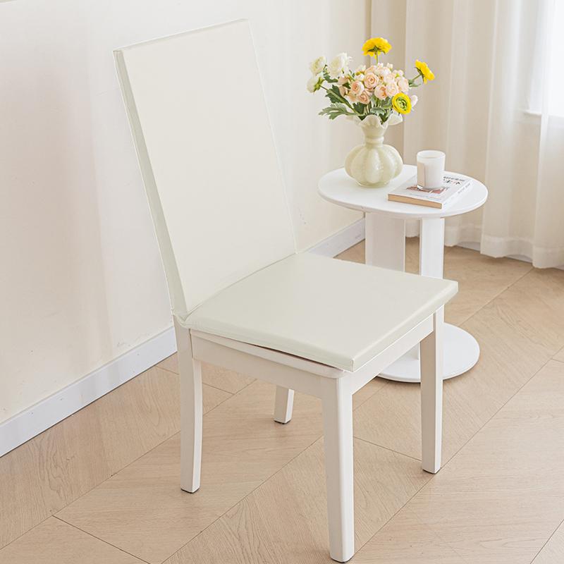 Waterproof PU Leather Chair Cover Thick Sponge Cushion Integrated Backrest Seat Cover Office Hotel Dining Seat Cushion Cover