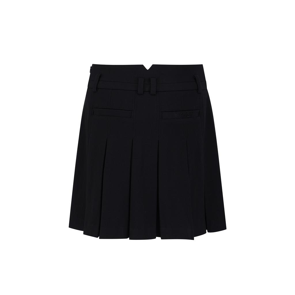 ANEW GOLF Women Wi Brushed Fleece Pleated Skirt_Bk