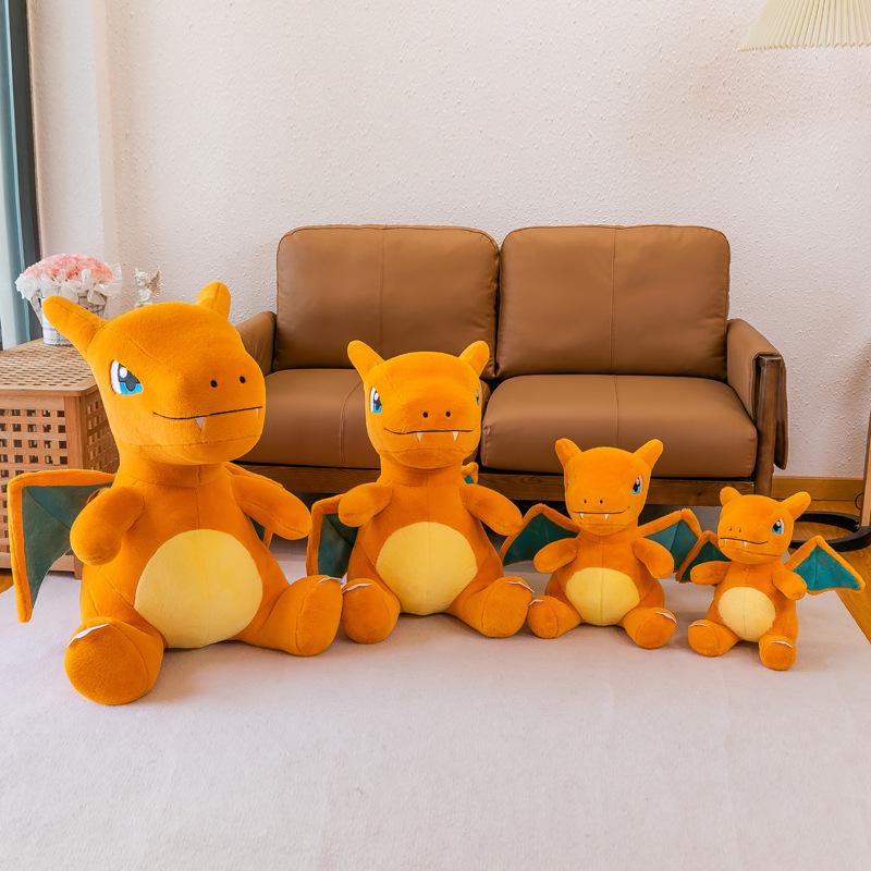 Charizard Rabbit Fur Plush Toy - Dinosaur Pokémon Pillow for Boys & Gift Redemption
