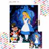 Disney Alenka v říši divů Diamantové malování Art Mosaic Kit Ruční výroba diy5D Domácí dekorace Dárek