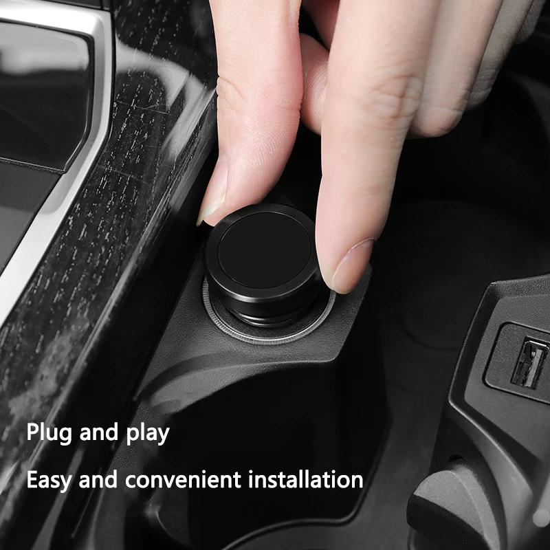 2025 Car Outlet Cigarette Lighter Cover Socket Plug Button For BMW E93 F10 F20 F30 F40 F15 F25 F26 F31 F49 F86 M3 M5 X3 x1 e