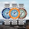 WM Watch Automatic Mechanical Diver Watches Men Sparkle Grain Gradient Dial Ceramic Bezel NH35 AR Coated Welly Merck Watch WM212