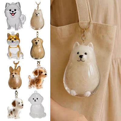 Tierhaarsammler Schlüsselanhänger Transparentes Souvenir Kapsel Wasserdichtes Design Hundehaar Andenken