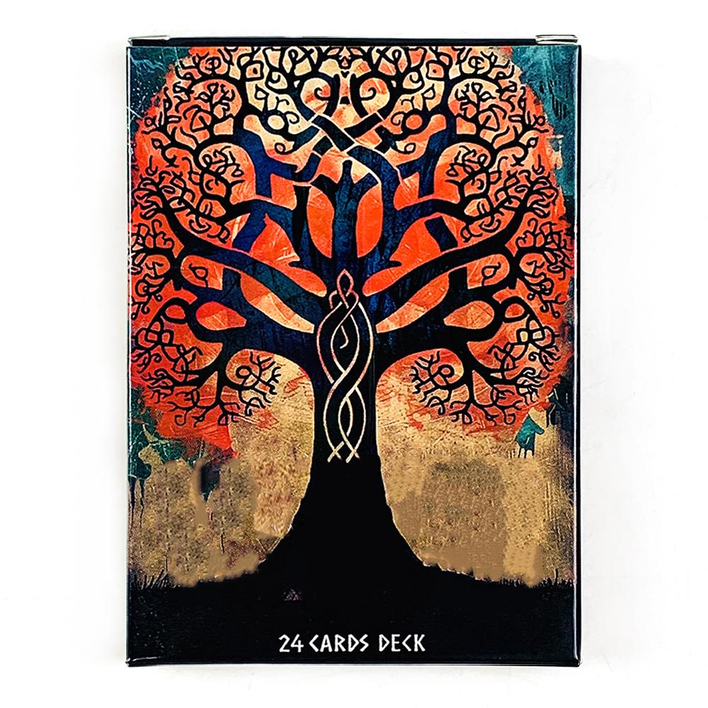 10,2*7,5CM Orakel Deck A 24 Karten Deck Mystische Kunstwerke, Langlebig & Tragbar, Perfekt Für Spirituelle Führung & Sammler