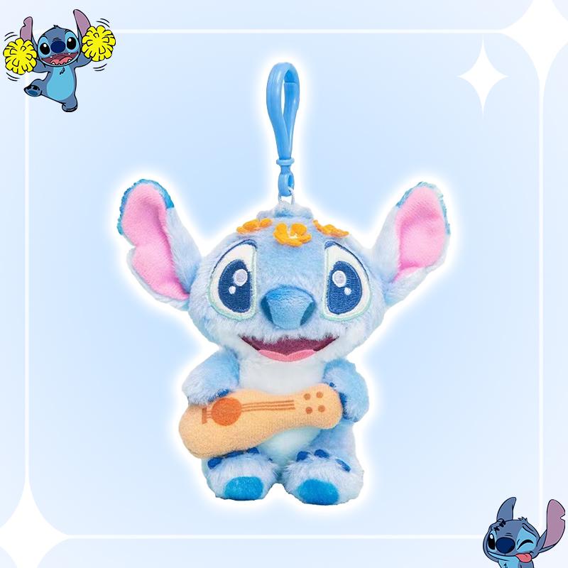 Disney Stitch Vacation Series Backpack Pendant Plush Toy Cartoon Cute Doll Keychain Pillow Toy Gift