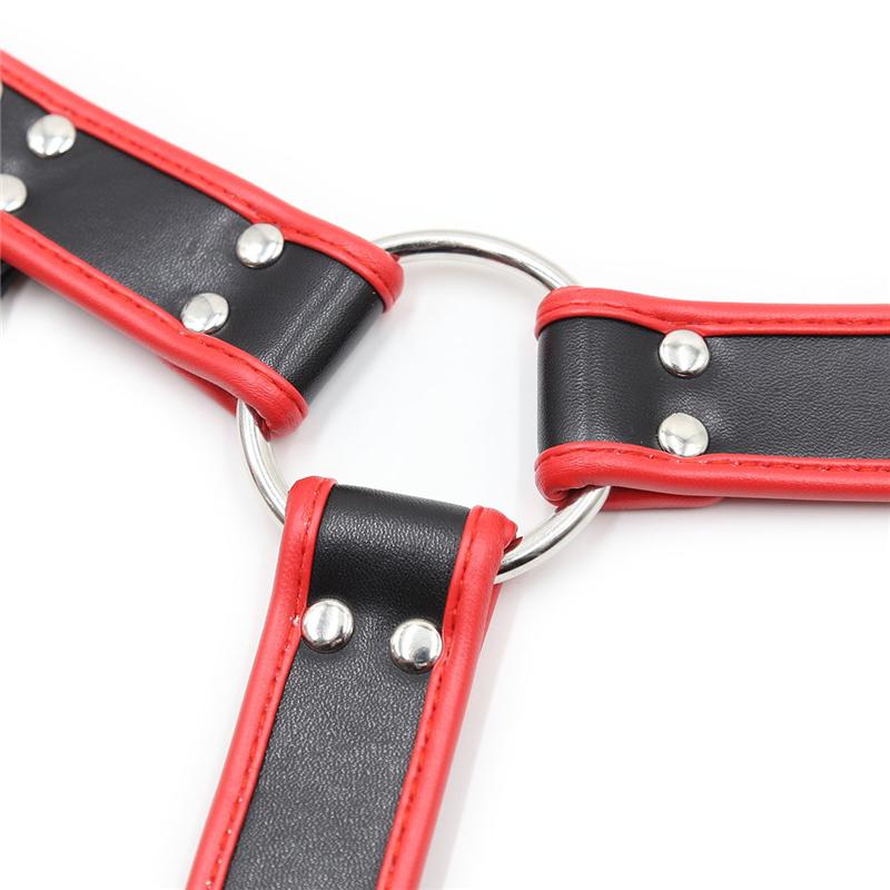 Leather Fetish Gay Bdsm Men Harness Belts Adjustable Sexual Gay Bondage Clothing Body Chest Harness Straps
