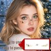 Christmas Tattoo Stickers: Easy-to-Remove Temporary Makeup Tattoos with Tree, Reindeer, and Snowflake Designs.