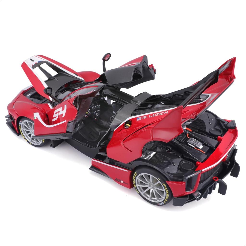 Bburago 1/18 Scale Signature Series Ferrari FXX-K EVO Red / Diecast Model Car, Finished Product, 18-16908