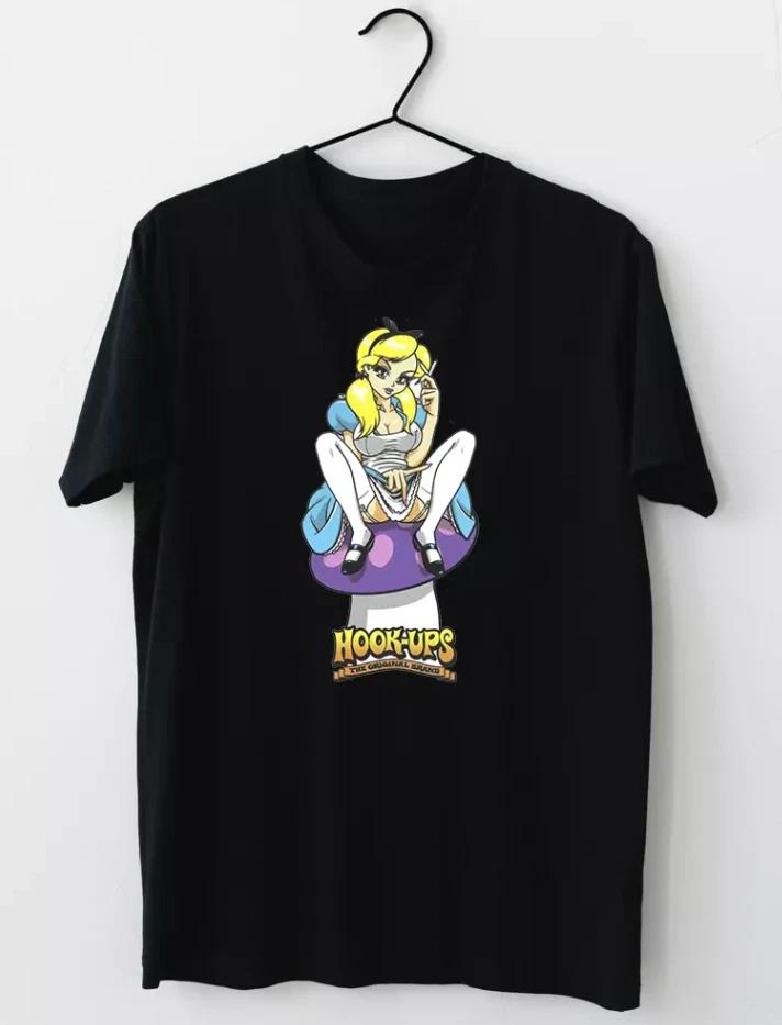 Hookups Skateboard Wonderland Mushroom T-Shirt Unisex S