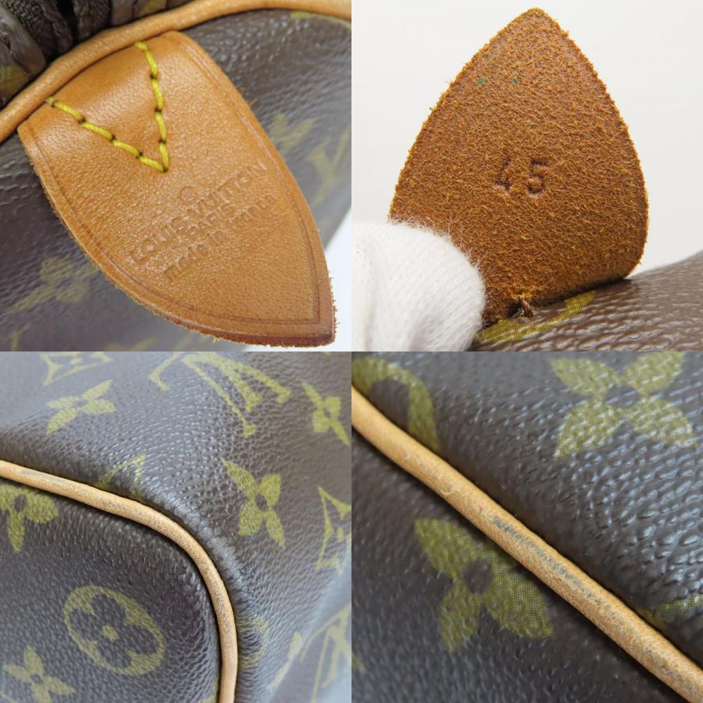 Used LOUIS VUITTON Boston bag Kiepol 45 M41428 Monogram/Nume leather Brown Travel