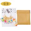 10 Stück/Set Nummern-Maschenmarkierer Nummern 10-90 Acrylperlen mit zweifarbigem Aufbewahrungsbeutel Häkelmaschenmarkierer für DIY-Bastelmarkierung