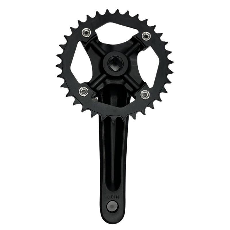LEGEND Mountain Bike 104BCD Chainring Crankset - Aluminum Alloy Racing Chainring for Fixed Gear чёрный