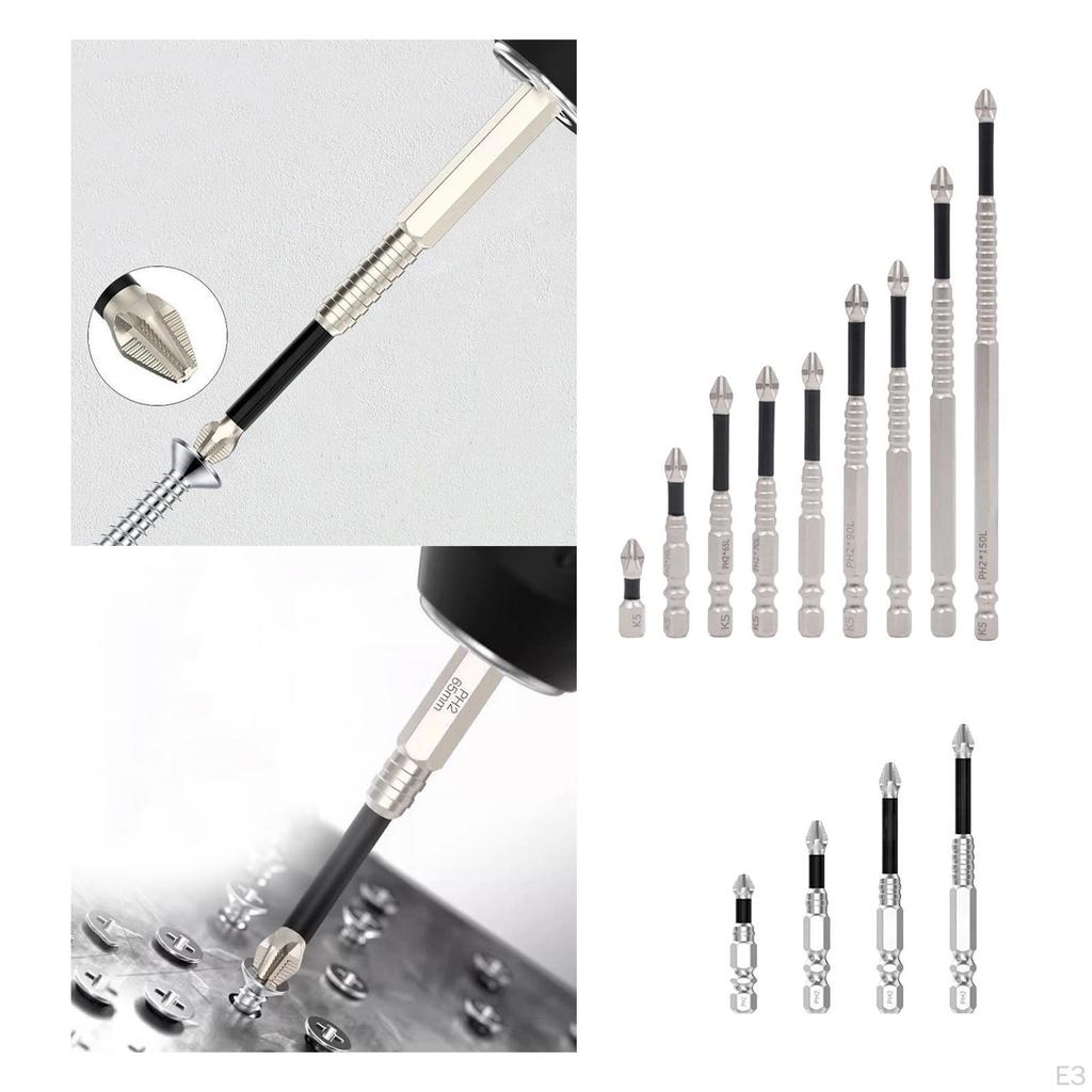 High Attraction Screwdriver Bit Set Anti Slip Hardness Strong Durability