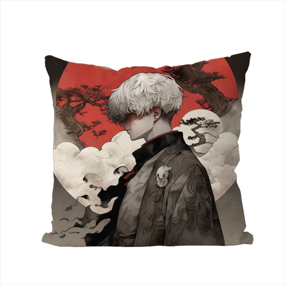 Anime Tokyo Ghoul Pillow Case For Car Sofa Decorative Home Doublesided Print Plush Square Throw Pillow Cushion Cover