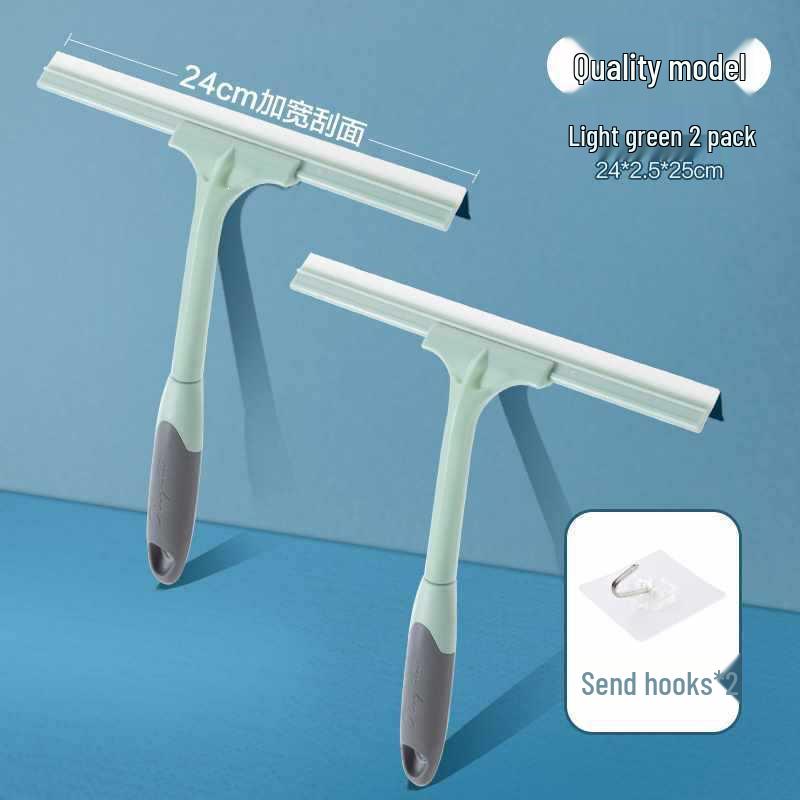 Silicone Floor & Glass Wiper Scraper - Window & Water Cleaning Tool