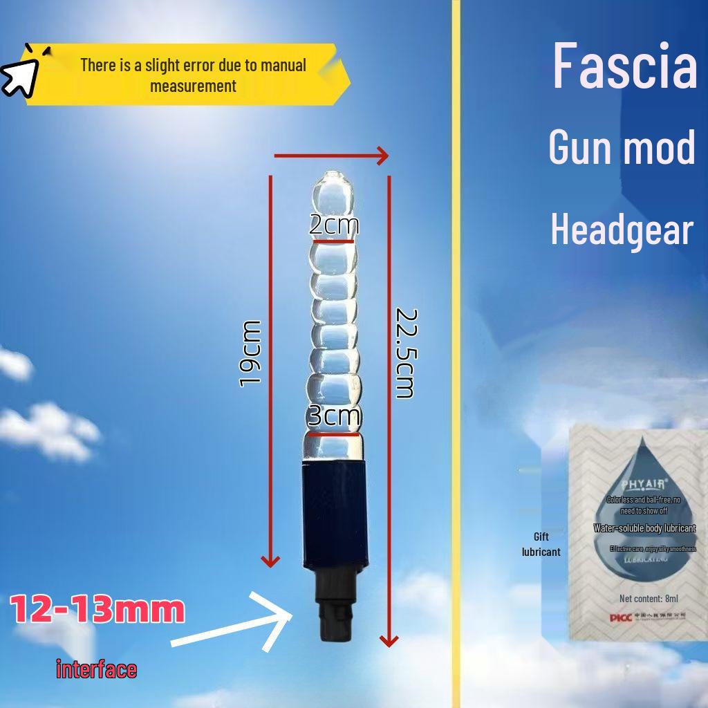Testa Massaggiante per Pistola Fasciale Dildo - Prodotto per Adulti Femminili con Doppia Interfaccia