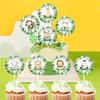 Animal Style Cake Topper Jungle Animal Theme Birthday Party Cake Decor Baby Shower Family Event Party Cake DIY Decor Supplies