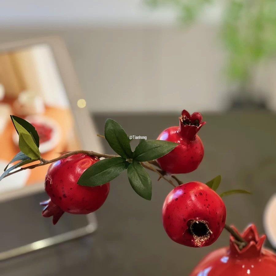 Festlig granatäppelblomma & fruktträdgren Bordsdekoration