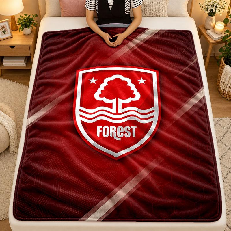 Flannel BlanketNottingham Forest Warm Soft Throw Blanket for Indoor Sofa Bed Living Room Use