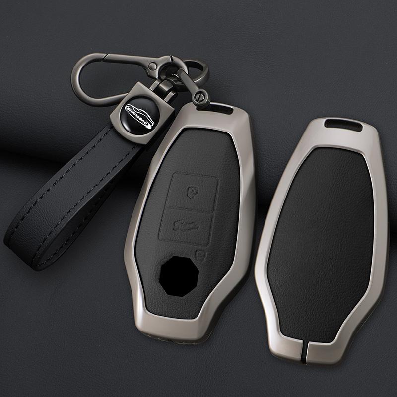 Zinc Alloy Car Key Cover Smart Keyless Remote Control Fobs Case Keychian Holder Auto Interior Accessories for MG 7 MG7 MG-7 2023