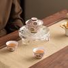 Su's Ceramic Pink Enamel Palace Style Gaiwan Gift Set