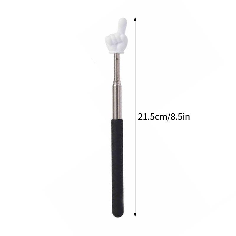 Stainless Finger Pointer Retractable Blackboard Pointer for Teacher Teaching Tool Handheld Reading Stick Stainless Pointer Stick